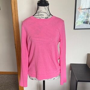 J. Crew Factory Vibrant Pink Long Sleeve Tee